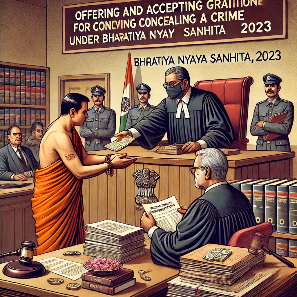 Understanding the Offences of Offering and Accepting Gratification for Concealing Crime Under Bharatiya Nyaya Sanhita, 2023