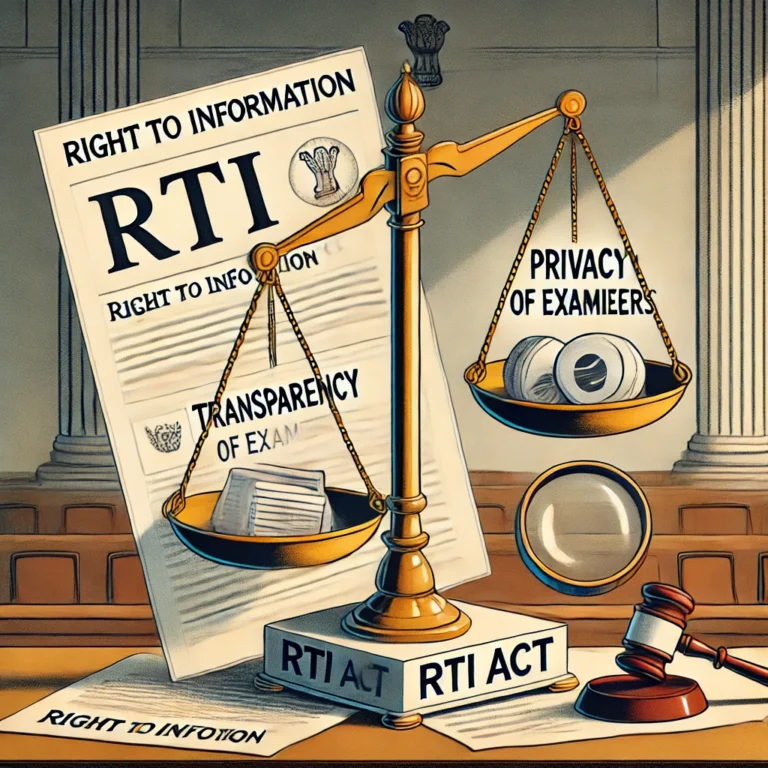 Can the Identity of Examiners Be Disclosed Under the RTI Act