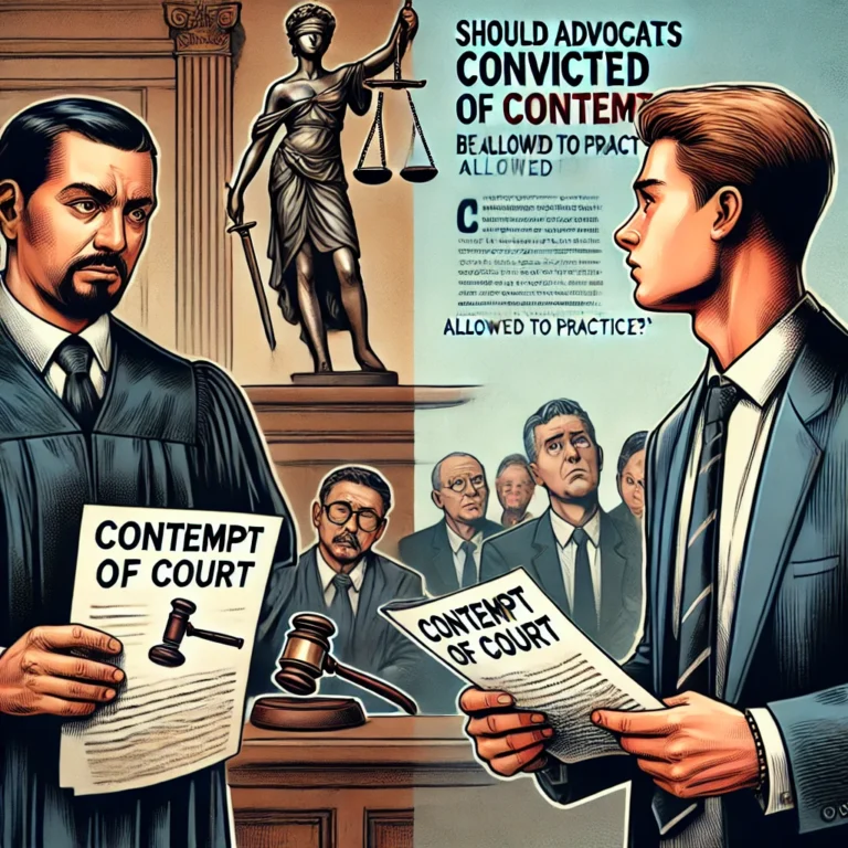 Should Advocates Convicted of Contempt Be Allowed to Practice