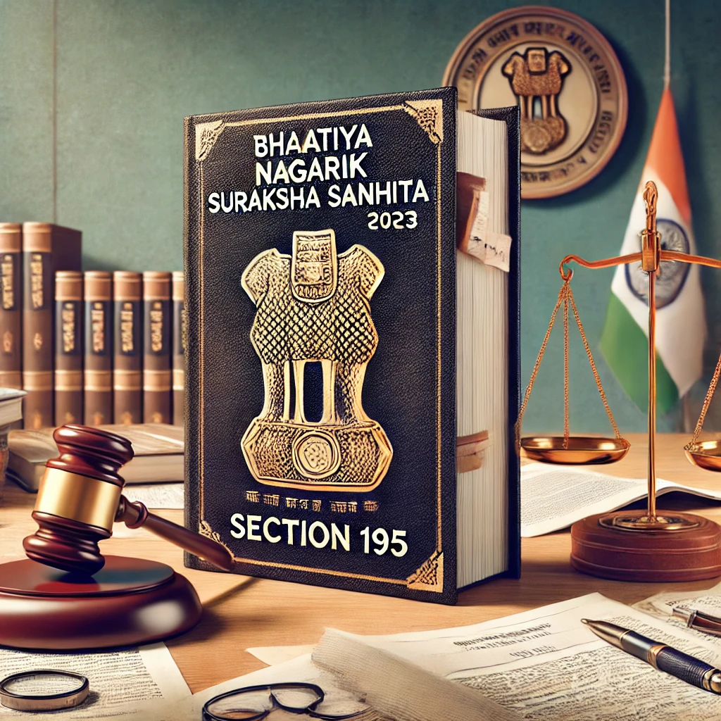 Bharatiya Nagarik Suraksha Sanhita, 2023: A Comprehensive Overview of Section 195 and Related Provisions