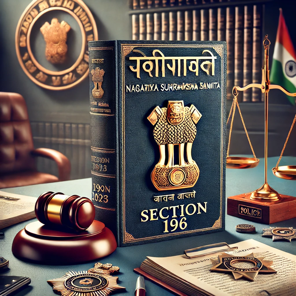 Bharatiya Nagarik Suraksha Sanhita, 2023: Detailed Explanation of Section 196 and Related Provisions