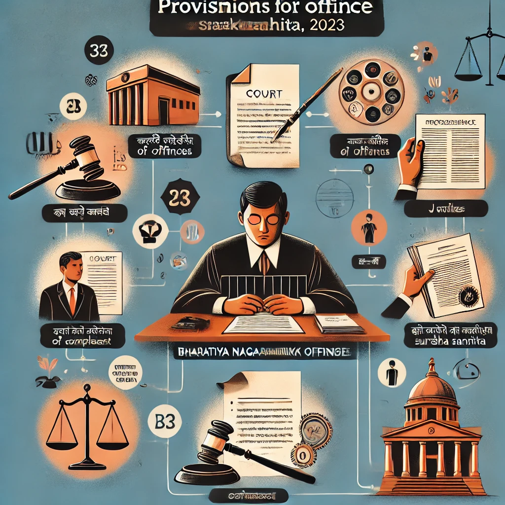 Provisions for Cognizance of Offences by Courts under Bharatiya Nagarik Suraksha Sanhita, 2023