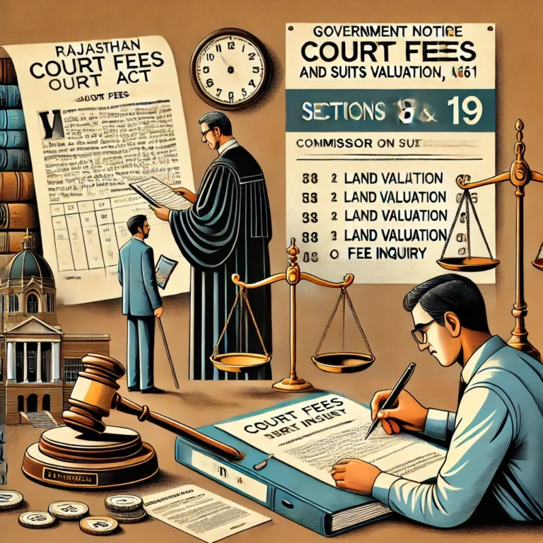 Court Inquiry and Government Involvement in Fee Determination: Sections 18 & 19 of The Rajasthan Court Fees and Suits Valuation Act, 1961