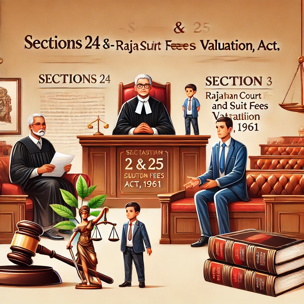 Suits for Declaration and Adoption (Sections 24 & 25 of The Rajasthan Court Fees and Suits Valuation Act, 1961)