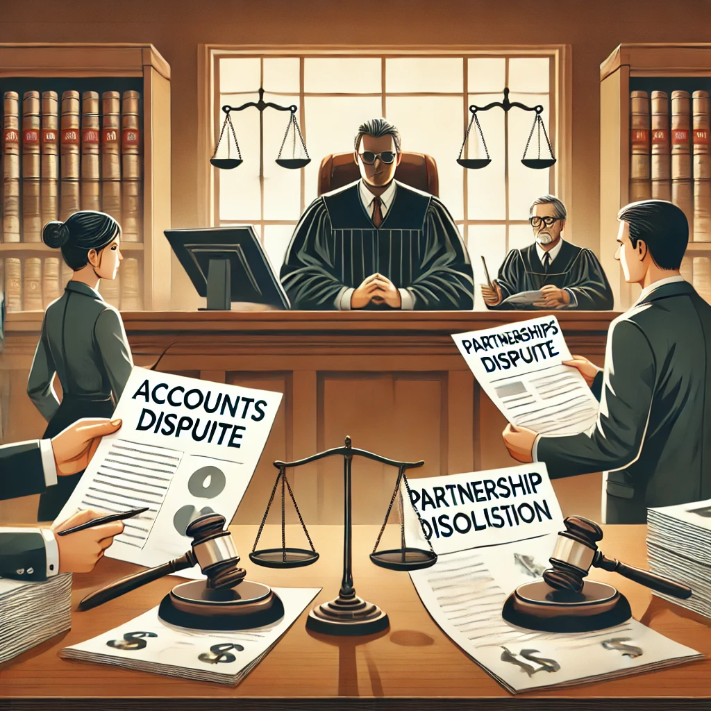 Suits for Accounts and Dissolution of Partnership (Sections 33 & 34 of The Rajasthan Court Fees and Suits Valuation Act, 1961)
