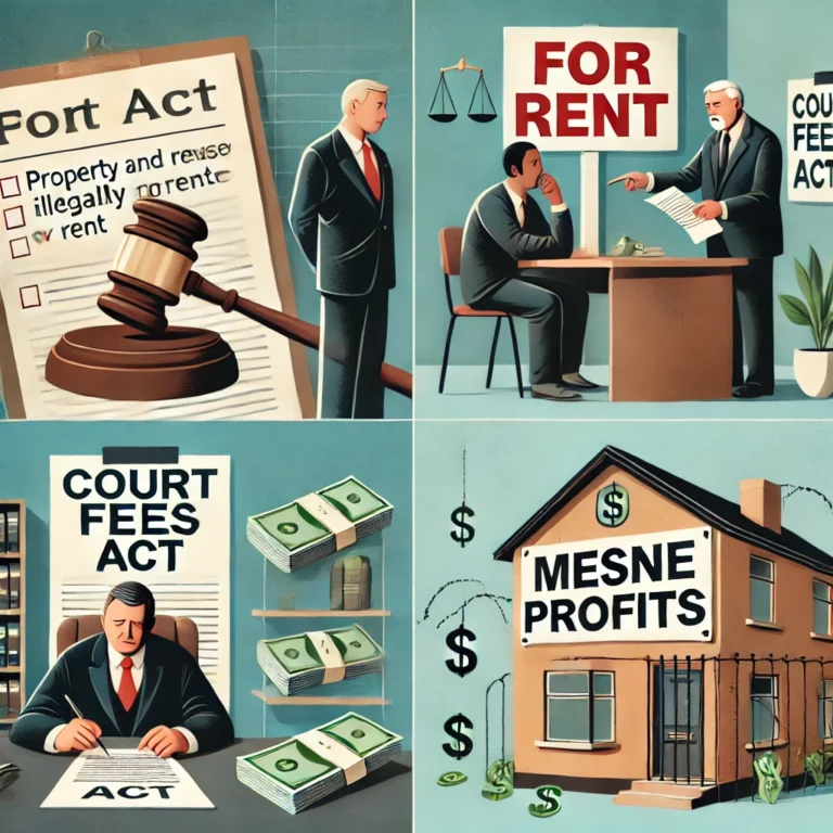 Court Fees in Landlord-Tenant Disputes, Mesne Profits, and Public Interest Cases (Sections 41, 42, 43)