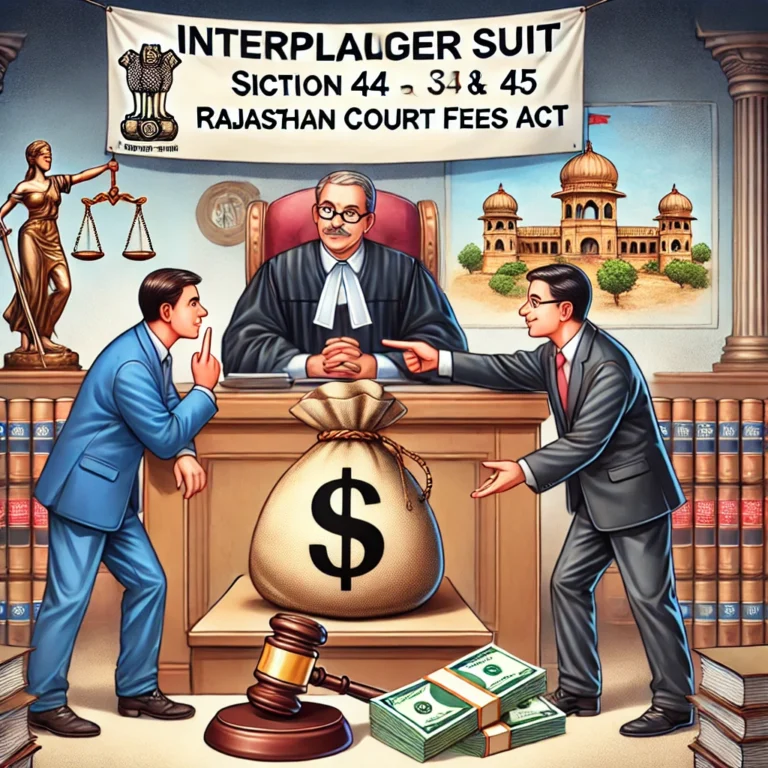 Understanding Interpleader Suits and Suit Fees in Rajasthan (Section 44 & 45)
