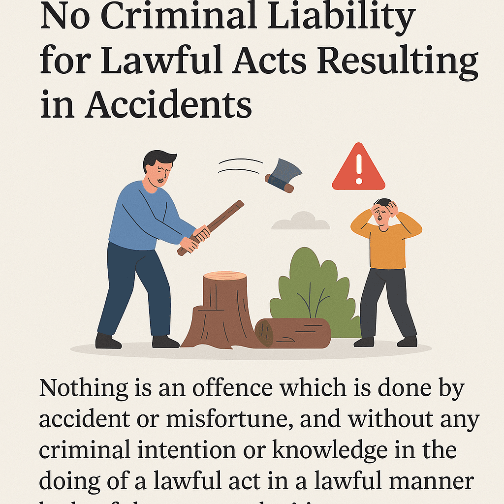 Section 18 of Bhartiya Nyaya Sanhita 2023 No Criminal Liability for Lawful Acts Resulting in Accidents