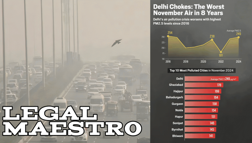 Delhi’s AQI Crisis: Constitutional Analysis of Article 21 Violations Amid Severe Air Pollution