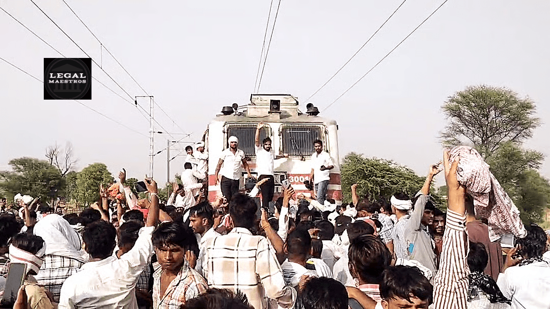 Gurjar Protest Disrupting Mumbai-Delhi Trains: Legal Consequences Under Indian Railways Act & Public Nuisance
