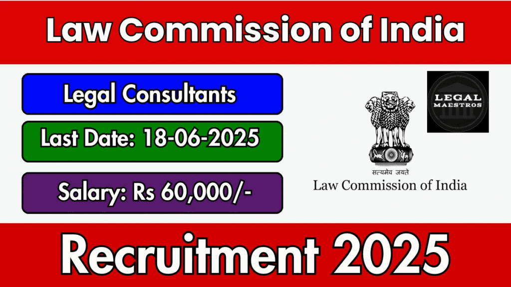 Govt Job Alert: Ministry of Law and Justice Opens Applications for 12 Legal Consultant Posts