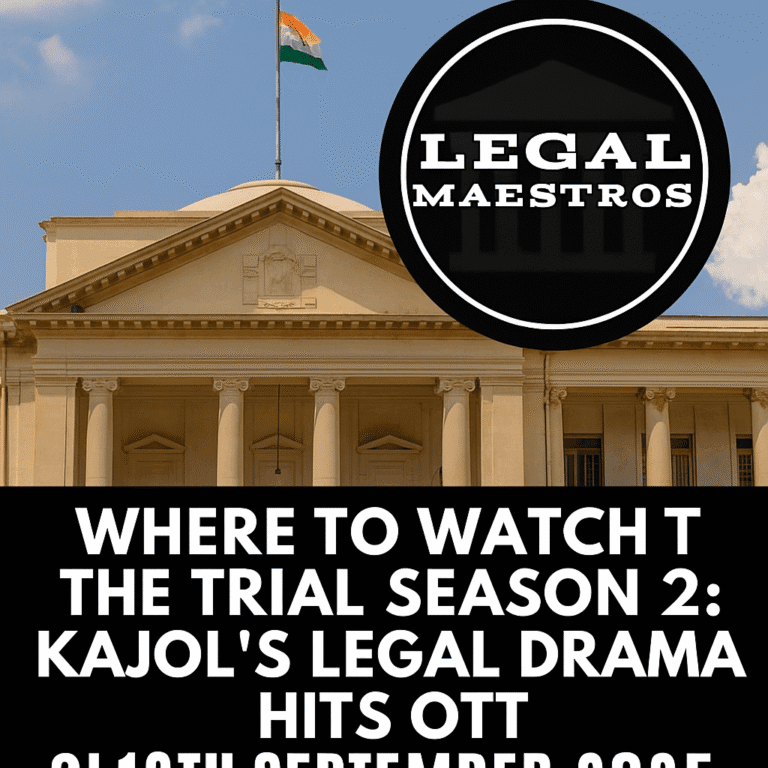Where to Watch The Trial Season 2: Kajol's Legal Drama Hits OTT on 19th September 2025