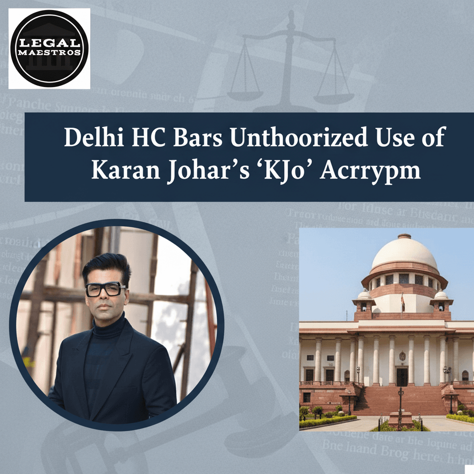 Delhi HC Bars Unauthorized Use of Karan Johar’s ‘KJo’ Acronym