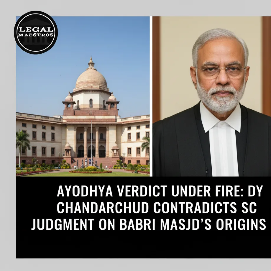Ayodhya Verdict Under Fire: DY Chandrachud Contradicts SC Judgment on Babri Masjid's Origins"