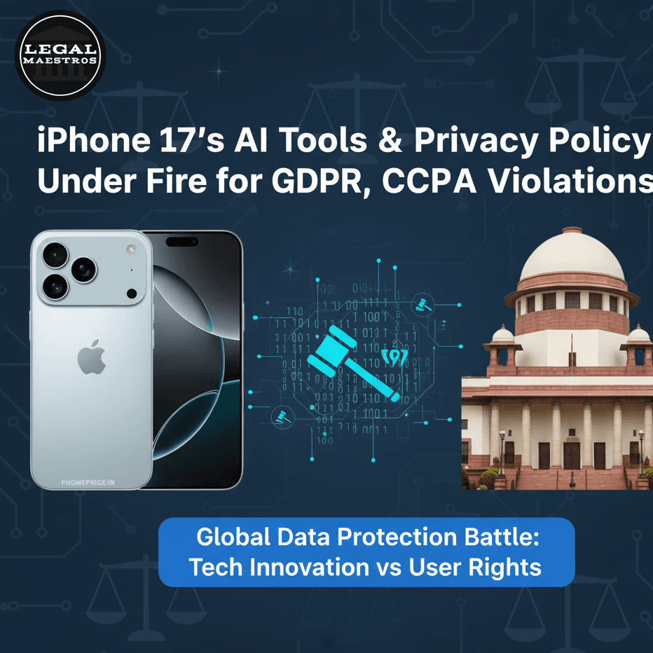 iPhone 17’s AI Tools & Privacy Policy Under Fire for GDPR, CCPA Violations