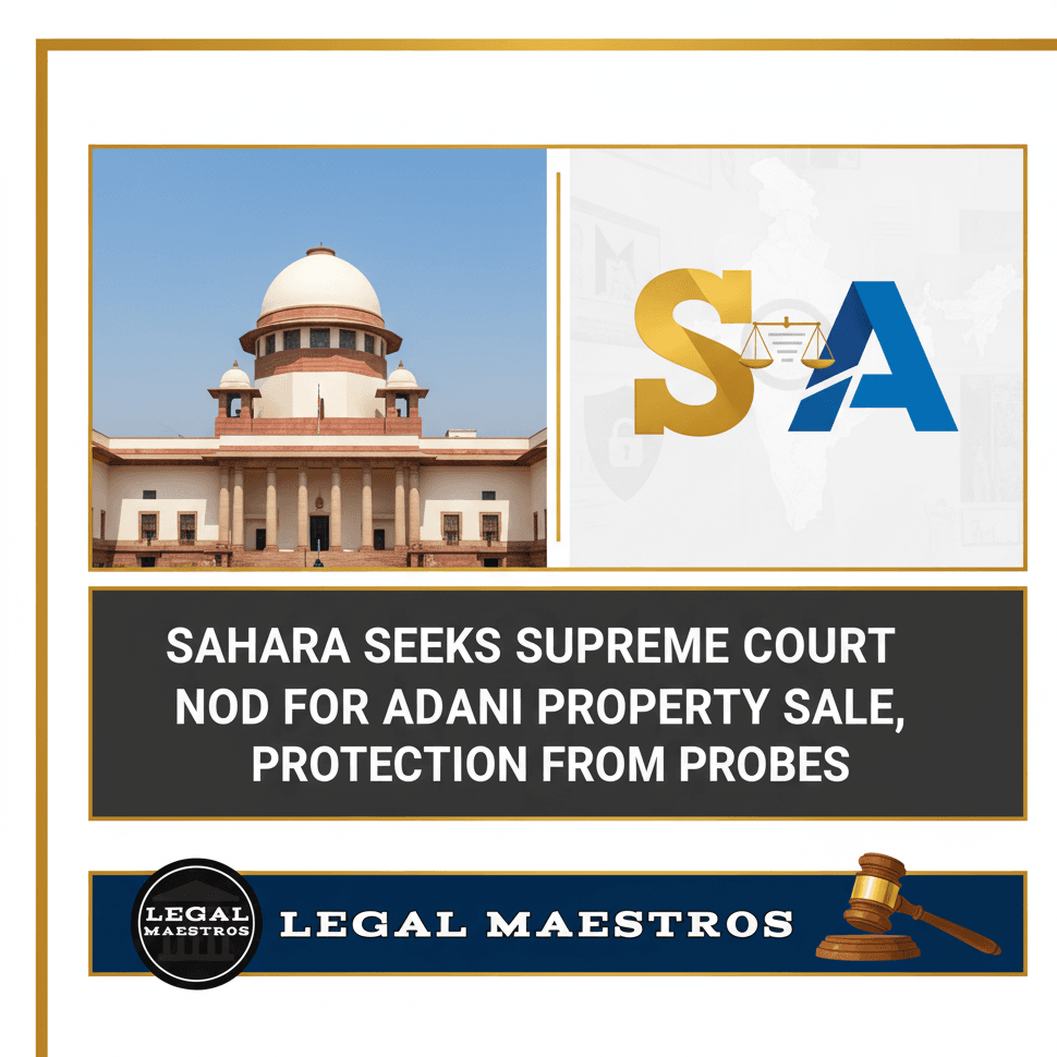 Sahara Seeks Supreme Court Nod for Adani Property Sale, Protection from Probes