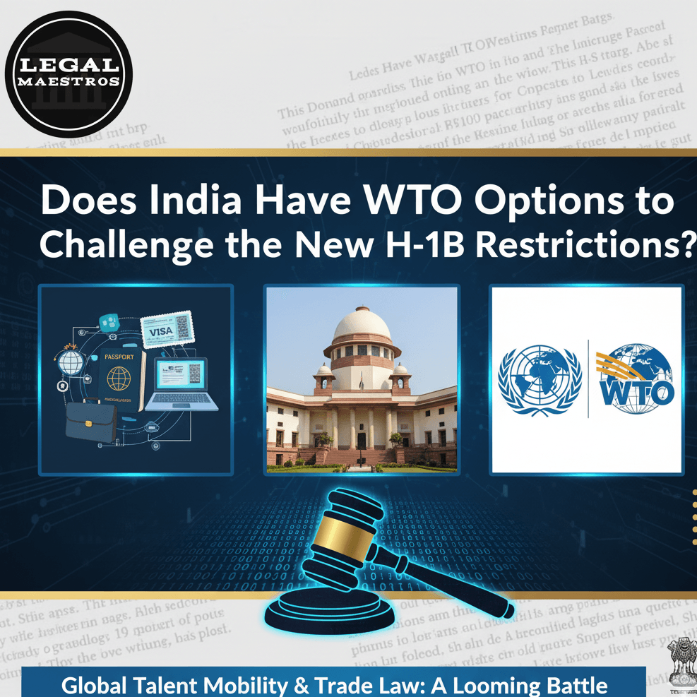 Does India Have WTO Options to Challenge the New H-1B Restrictions?