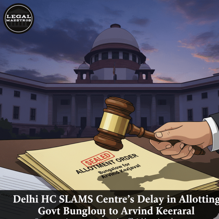 Delhi HC Slams Centre’s Delay in Allotting Govt Bungalow to Arvind Kejriwal