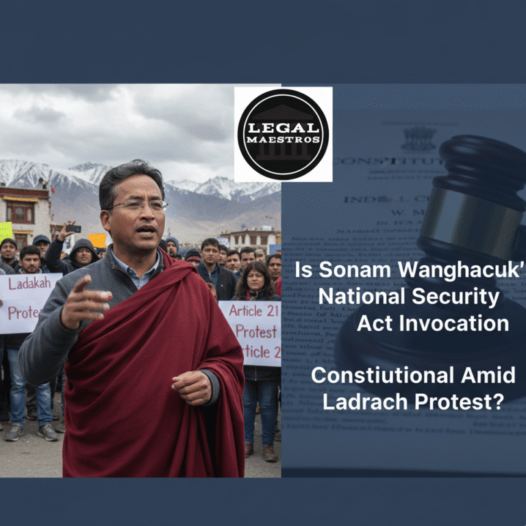 Is Sonam Wangchuk's National Security Act Invocation constitutional Amid Ladakh Protest?