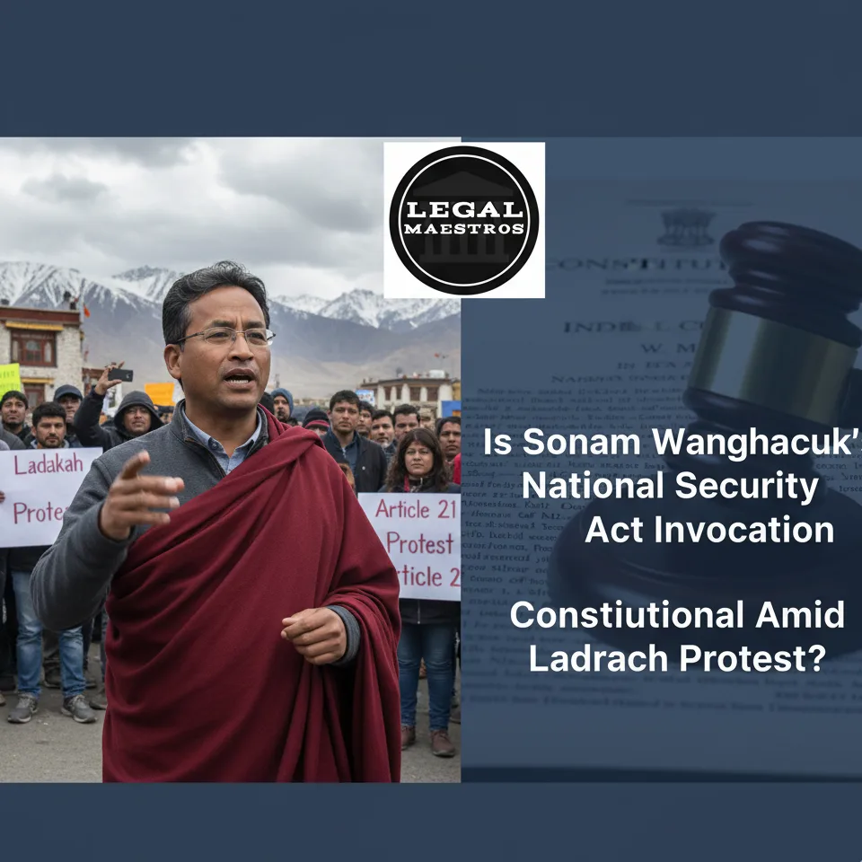 Is Sonam Wangchuk's National Security Act Invocation constitutional Amid Ladakh Protest?
