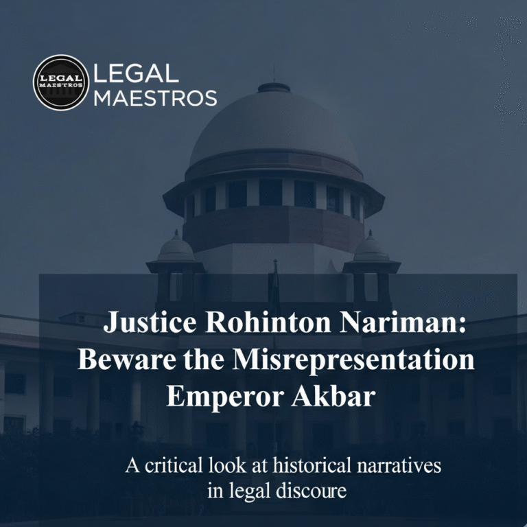Akbar Misrepresented as Tyrant in Books, Warns Justice Rohinton Nariman