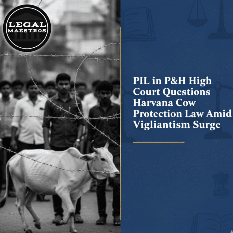 PIL in P&H High Court Questions Haryana Cow Protection Law Amid Vigilantism Surge
