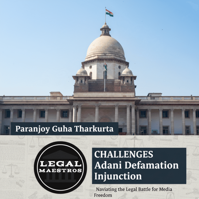 Paranjoy Guha Thakurta Challenges Adani Defamation Injunction