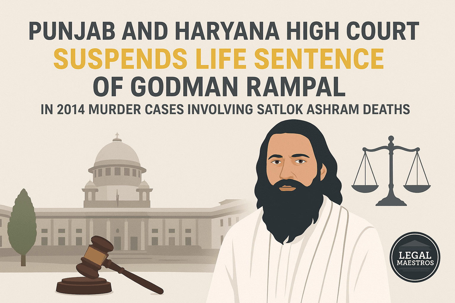 In a major move, which is now trembling the circle of lawyers and religionists, the Punjab and Haryana High Court has put the self-proclaimed godman Rampal on life imprisonment in the two murder cases concerning the 2014 Satlok Ashram murders.