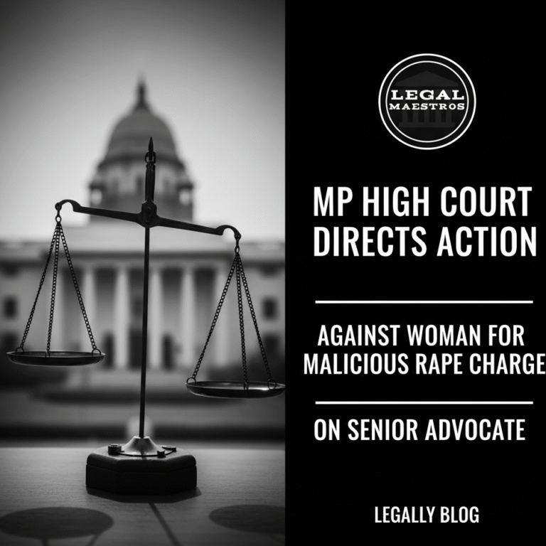 MP High Court Directs Action Against Woman for Malicious Rape Charge on Senior Advocate