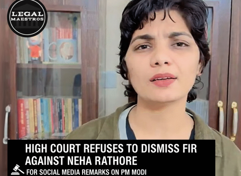 High Court Refuses to Dismiss FIR Against Neha Rathore for Social Media Remarks on PM Modi