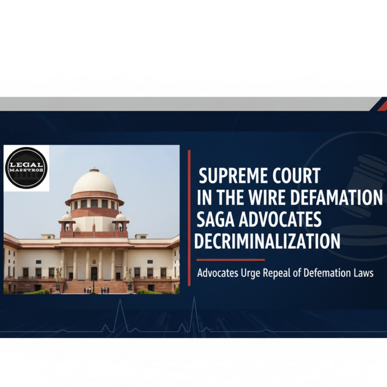 Supreme Court in The Wire Defamation Saga Advocates Decriminalization