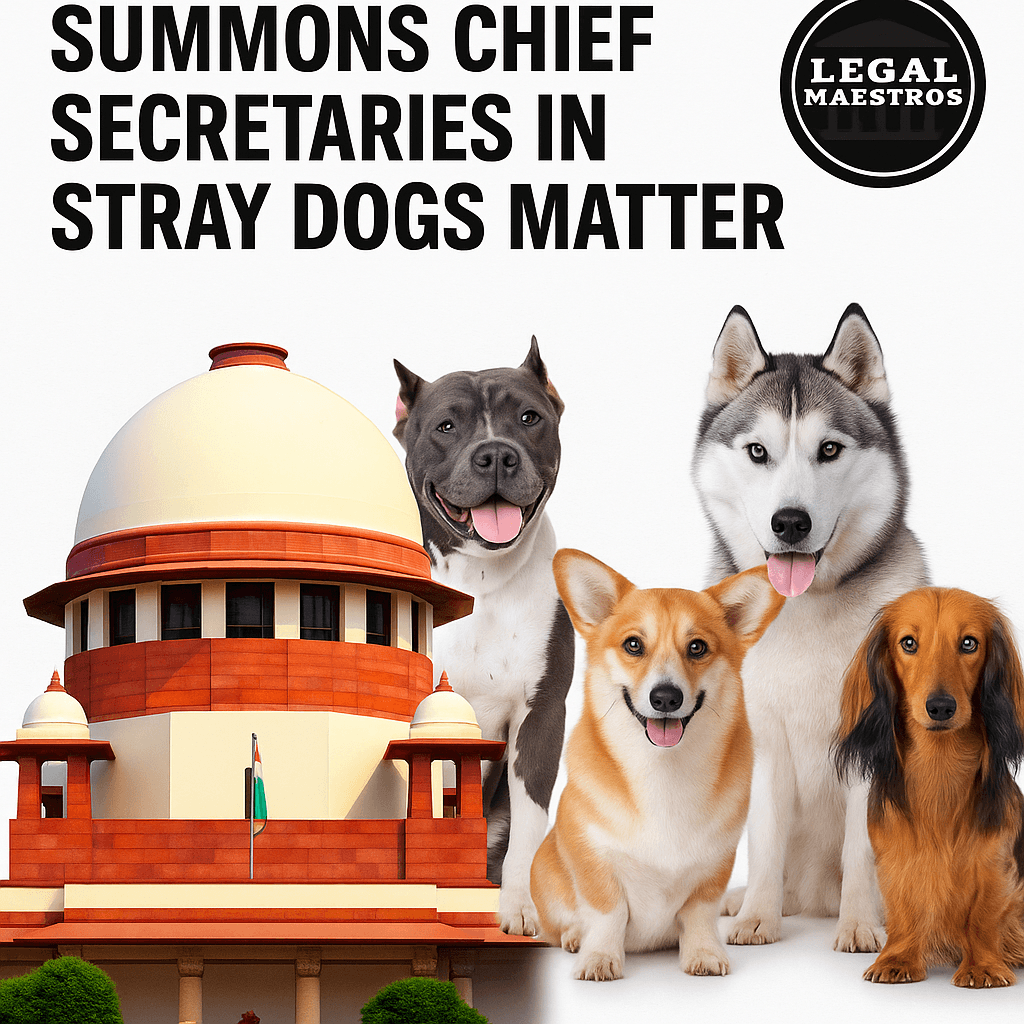 Justice Vikram Nath & Sandeep Mehta summons Chief Secretaries of States in stray dogs matter