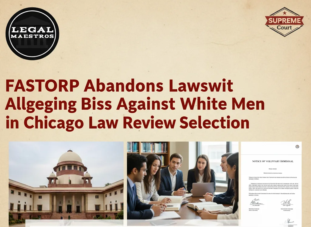 FASTORP Abandons Lawsuit Alleging Bias Against White Men in Chicago Law Review Selection