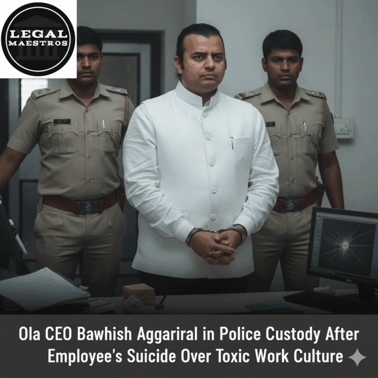 Ola CEO Bhavish Aggarwal in Police Custody After Employee's Suicide Over Toxic Work Culture