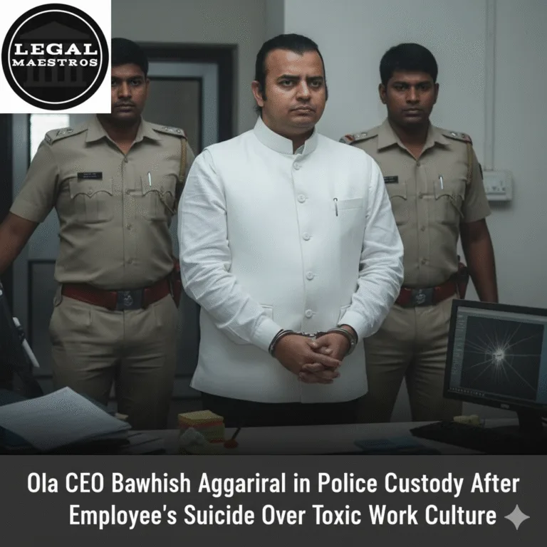 Ola CEO Bhavish Aggarwal in Police Custody After Employee's Suicide Over Toxic Work Culture