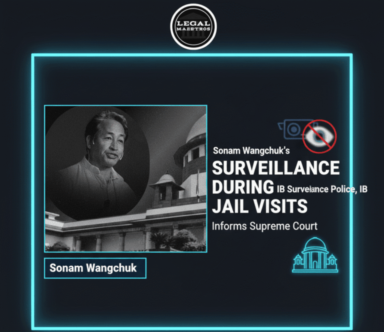 Sonam Wangchuk’s Wife Alleges Police, IB Surveillance During Jail Visits, Informs Supreme Court