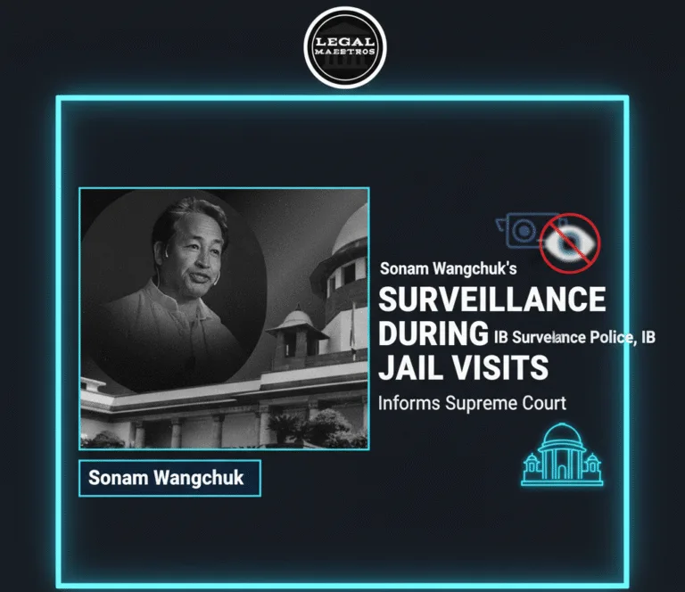 Sonam Wangchuk’s Wife Alleges Police, IB Surveillance During Jail Visits, Informs Supreme Court