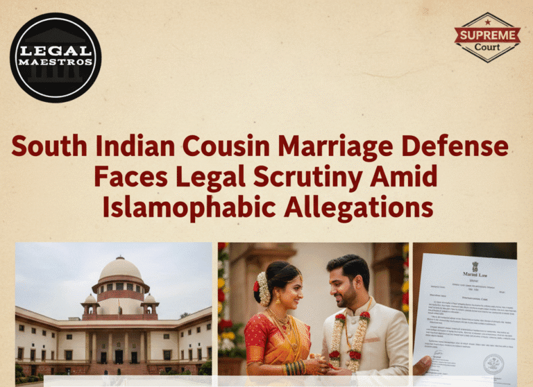 South Indian Cousin Marriage Defense Faces Legal Scrutiny Amid Islamophobia Allegations