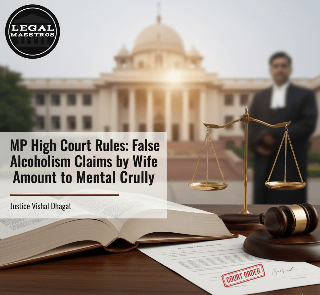 MP High Court Rules False Alcoholism Claims by Wife Amount to Mental Cruelty by Justice Vishal Dhagat