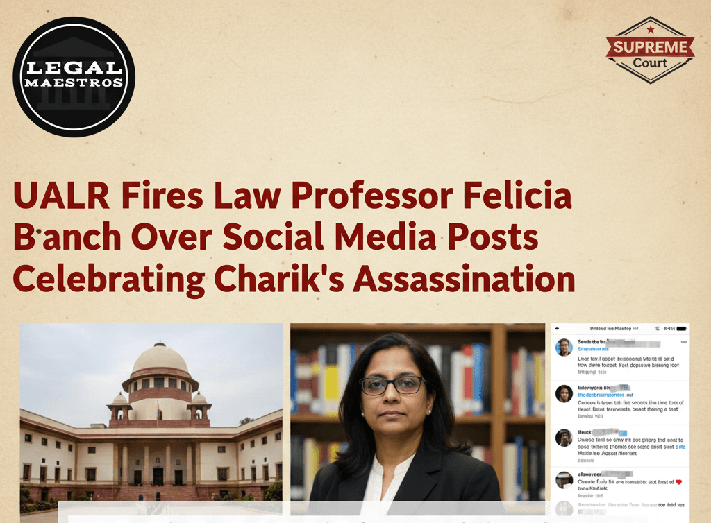 UALR Fires Law Professor Felicia Branch Over Social Media Posts Celebrating Charlie Kirk's Assassination