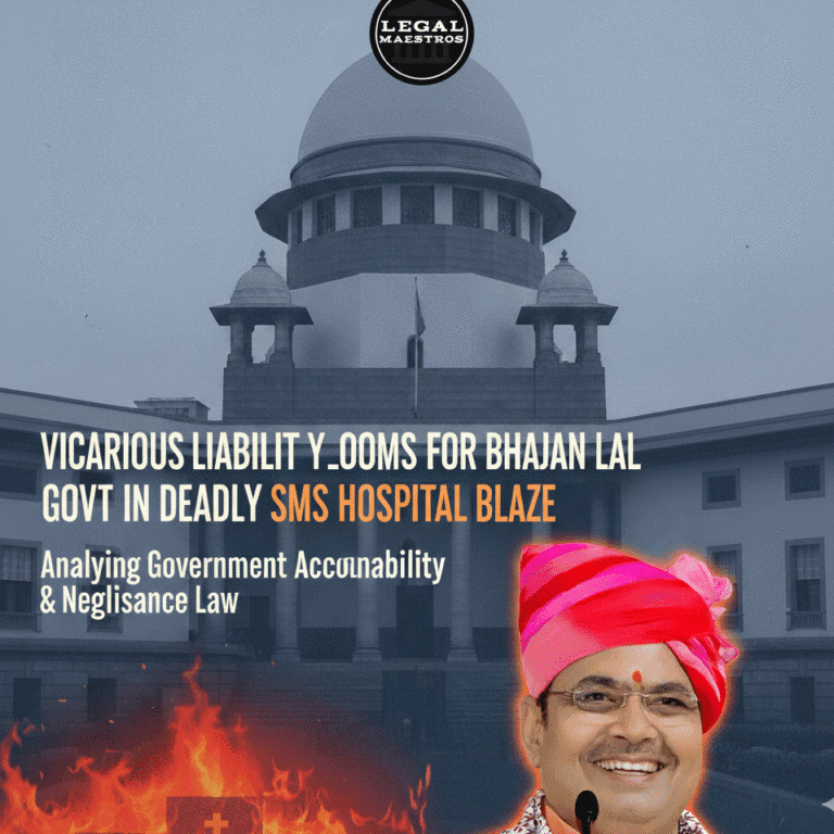 Vicarious Liability Looms for Bhajan Lal Govt in Deadly SMS Hospital Blaze