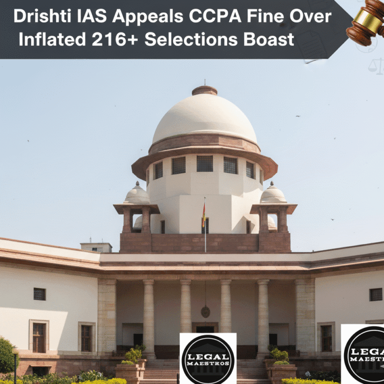 Drishti IAS Appeals CCPA Fine Over Inflated 216+ Selections Boast
