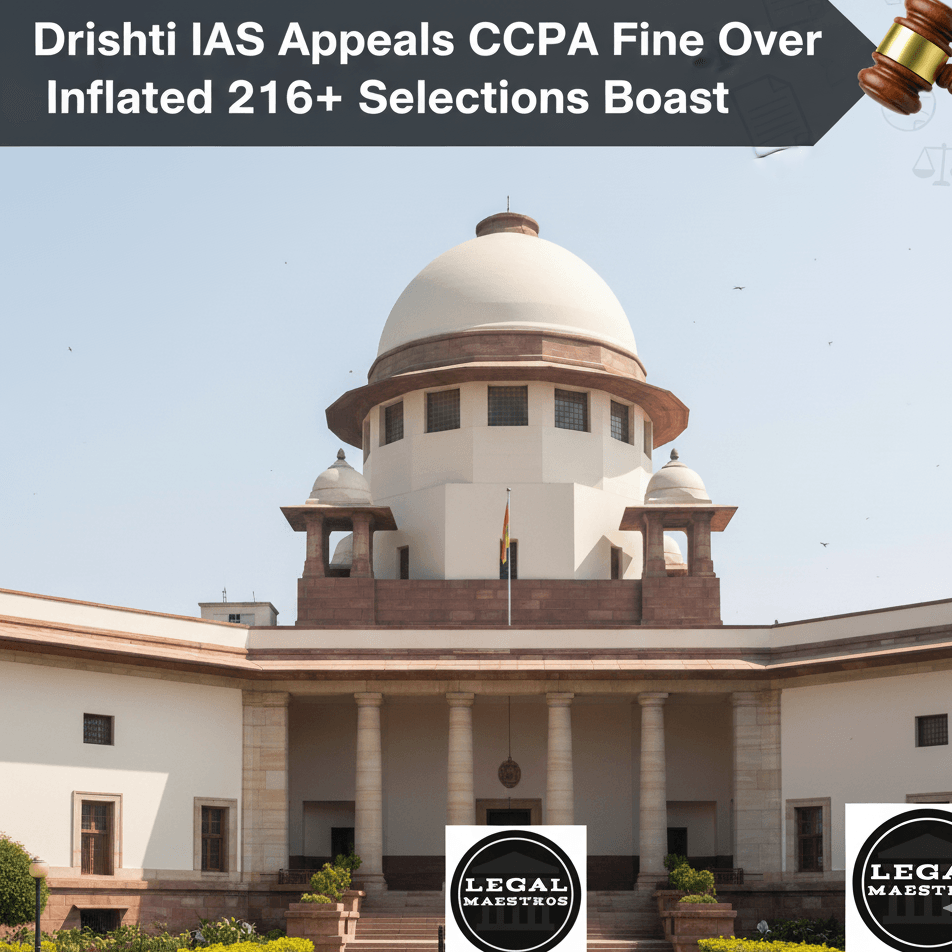 Drishti IAS Appeals CCPA Fine Over Inflated 216+ Selections Boast