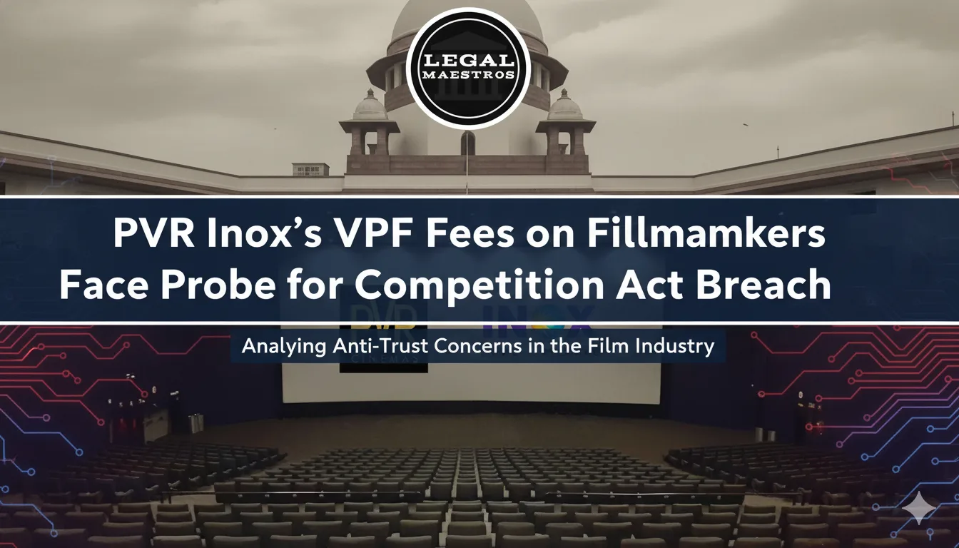 PVR Inox's VPF Fees on Filmmakers Face Probe for Competition Act Breach
