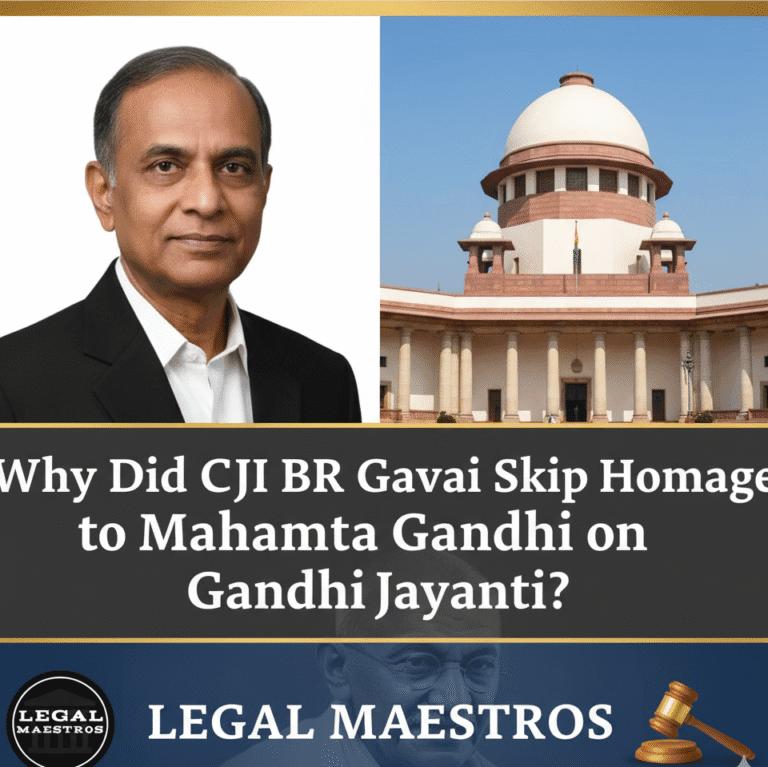 Why Did CJI BR Gavai Skip Homage to Mahatma Gandhi on Gandhi Jayanti?