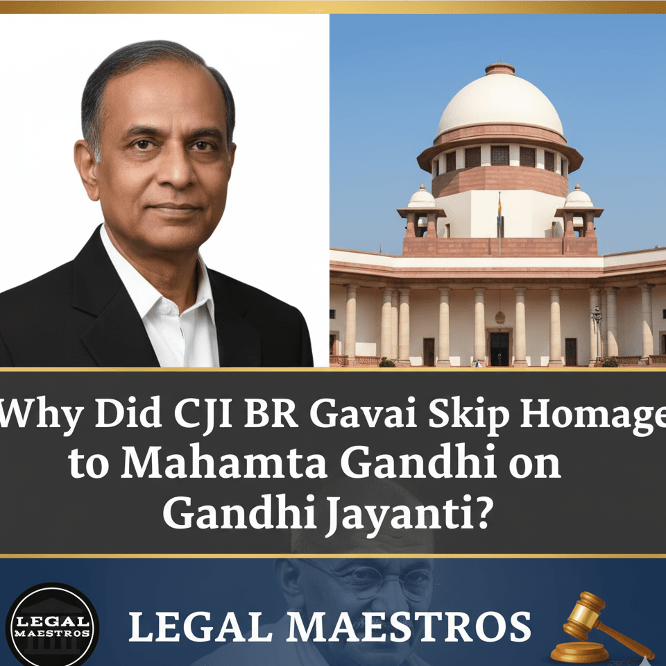 Why Did CJI BR Gavai Skip Homage to Mahatma Gandhi on Gandhi Jayanti?