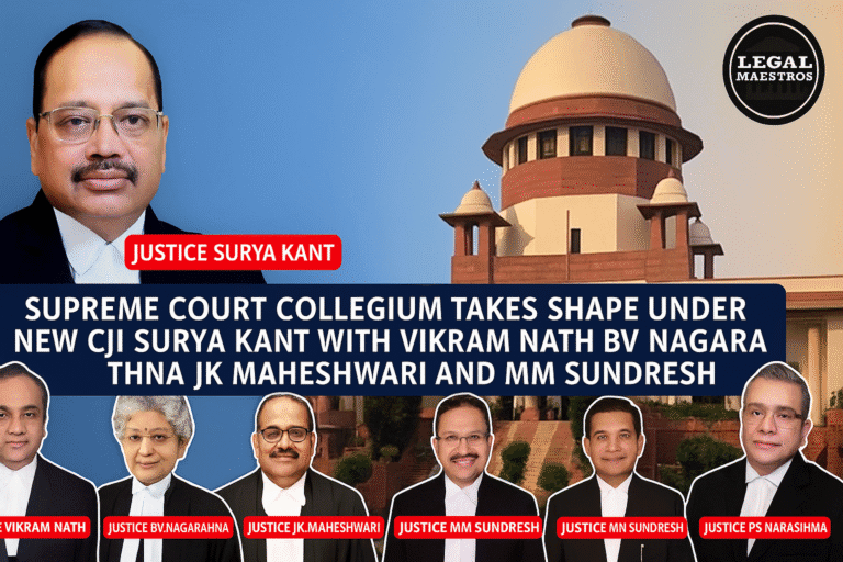Supreme Court Collegium Takes Shape Under New CJI Surya Kant with Vikram Nath BV Nagarathna JK Maheshwari and MM Sundresh