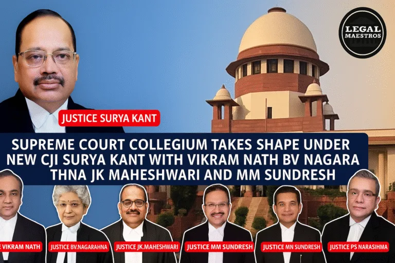 Supreme Court Collegium Takes Shape Under New CJI Surya Kant with Vikram Nath BV Nagarathna JK Maheshwari and MM Sundresh