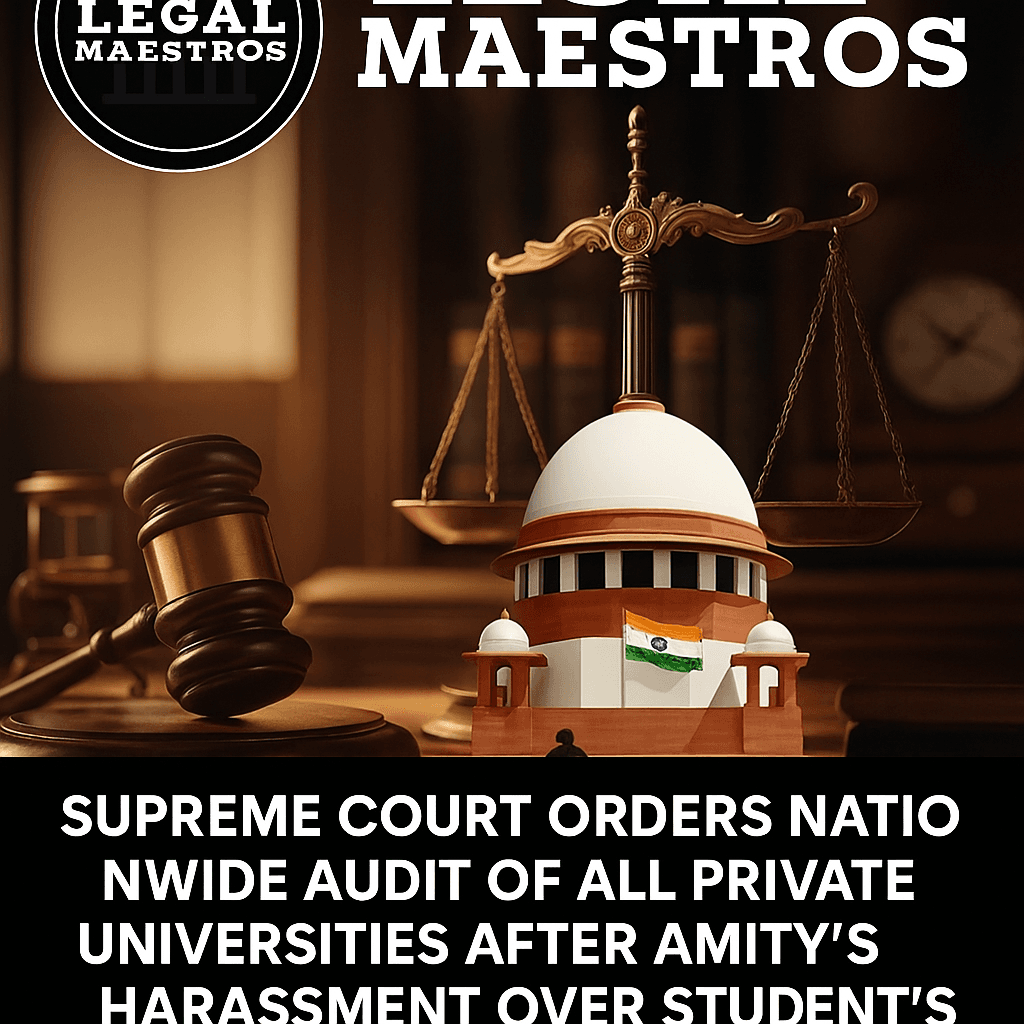 Supreme Court Orders Nationwide Audit of All Private Universities After Amity’s Harassment Over Student’s Name Change