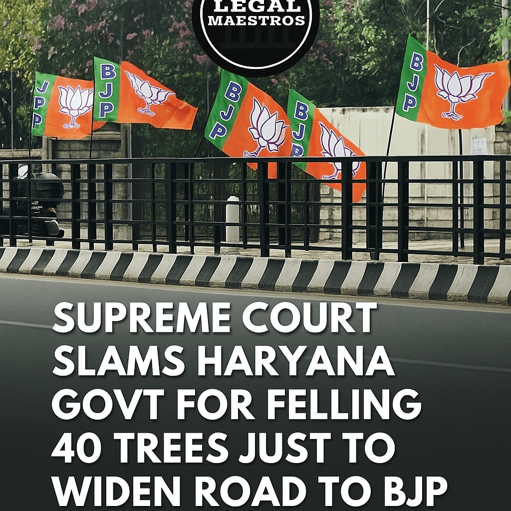Supreme Court Slams Haryana Govt for Felling 40 Trees Just to Widen Road to BJP Office